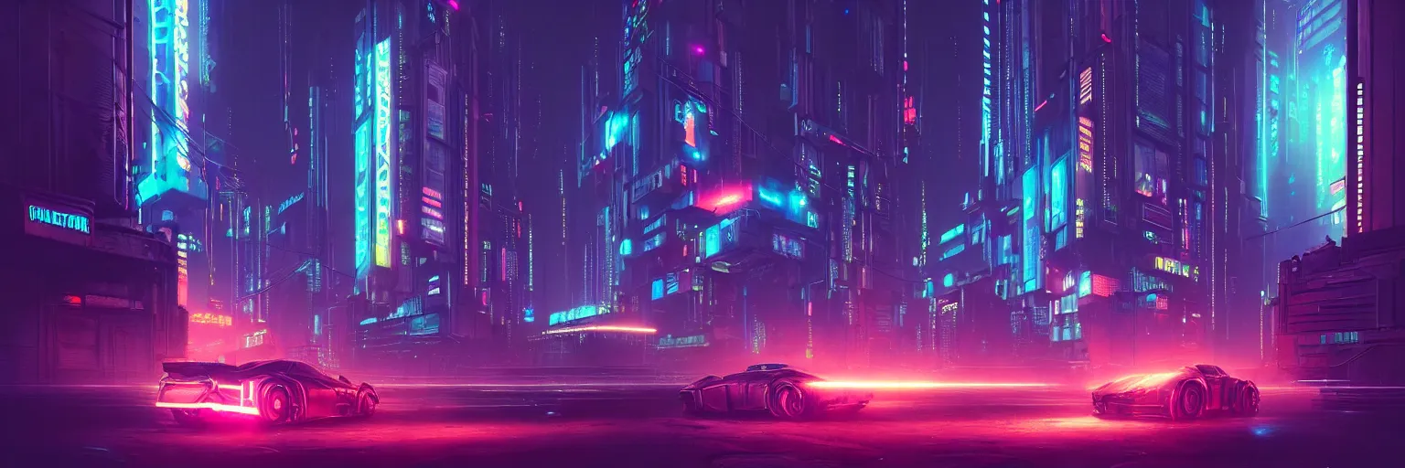 Prompt: cinematic photography of a cyberpunk cityscape, cyber led neon lighting, flare lighting, bokeh, rule of thirds, hyper photorealistic, crispy quality, digital photography, art by artgerm, art by greg rutkowski, art by pascal blanche,