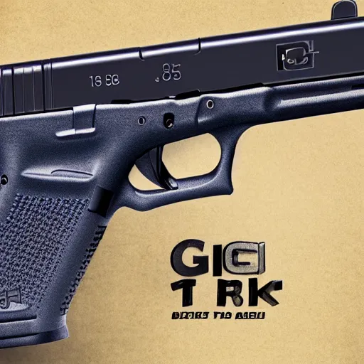 Prompt: Glock 19 movie poster, made by Pixar studios