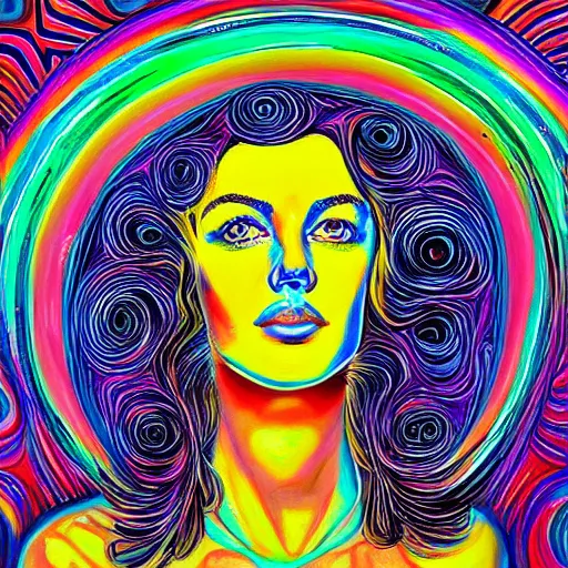 Image similar to Alex-Grey painting, psychedelic-art