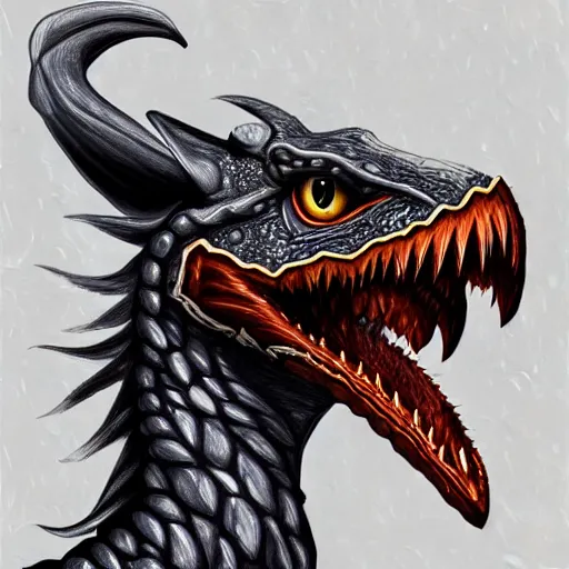 Prompt: a wyvern portrait, intricate, elegant, highly detailed, digital painting, smooth, sharp focus, graphic novel,