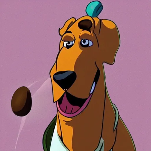 Prompt: “Scooby-Doo as a human, realistic, detailed”