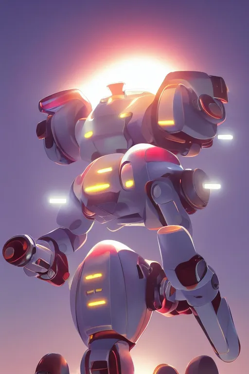 Image similar to metabots medabots medarotto medarot robot minimalist comics, behance hd by jesper ejsing, by rhads, makoto shinkai and lois van baarle, ilya kuvshinov, rossdraws global illumination ray tracing hdr radiating a glowing aura