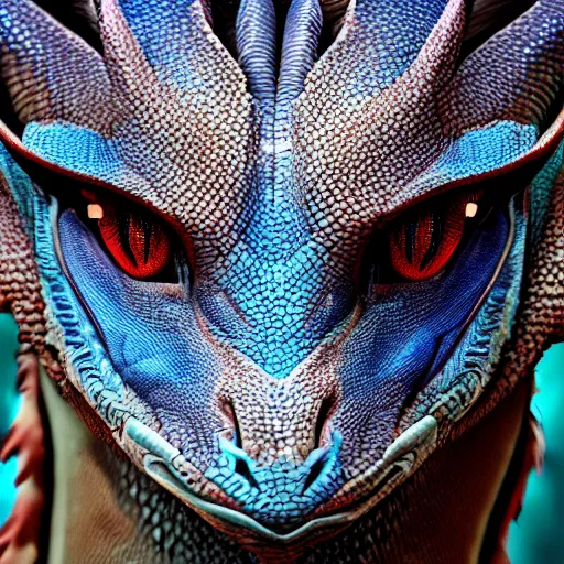 Image similar to a beautiful dragon's bule eyes, 8 k, stunning, eye profile, surrealist, close - up view, movie style