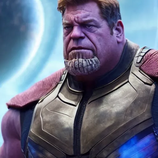 Prompt: film still of John Goodman as Thanos in Avengers Endgame