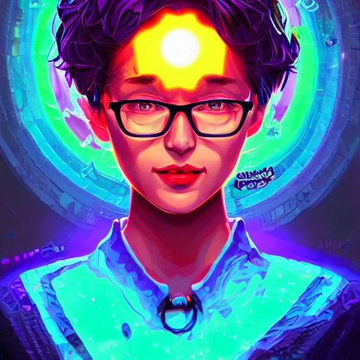 Image similar to skill magic geek inside matrix deepdream radiating a glowing aura stuff loot legends stylized digital illustration video game icon artstation lois van baarle, ilya kuvshinov, rossdraws,