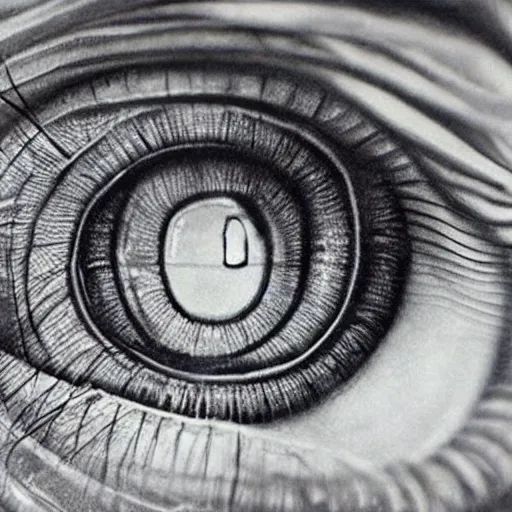 Image similar to closeup of a human eye made of translucent bubble wrap, hyper detailed pencil masterpiece