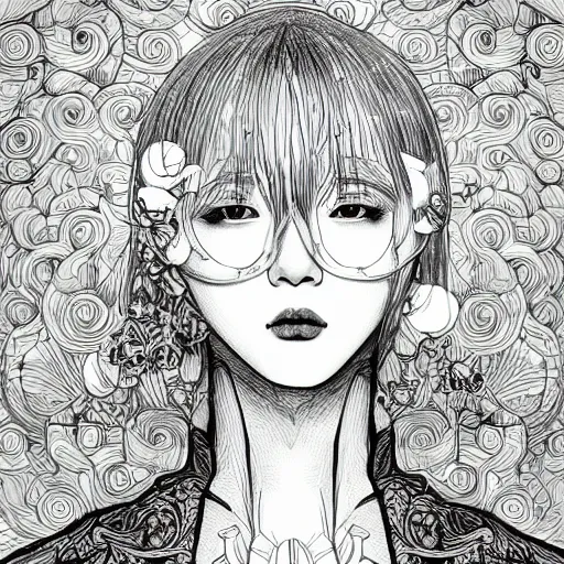 Image similar to the portrait of an absurdly beautiful, graceful, elegant, and sophisticated young kpop idol made of bulbs of garlic, an ultrafine detailed illustration by james jean, intricate linework, bright colors, final fantasy, behance contest winner, vanitas, angular, altermodern, unreal engine 5 highly rendered, global illumination, radiant light, detailed and intricate environment