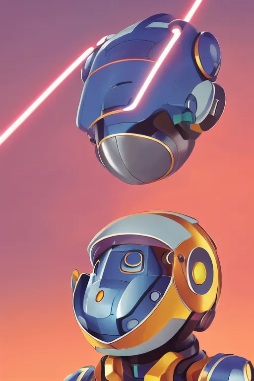 Image similar to metabots medabots medarotto medarot robot minimalist comics helmet mask neon cybereye, behance hd by jesper ejsing, by rhads, makoto shinkai and lois van baarle, ilya kuvshinov, rossdraws global illumination ray tracing hdr radiating a glowing aura