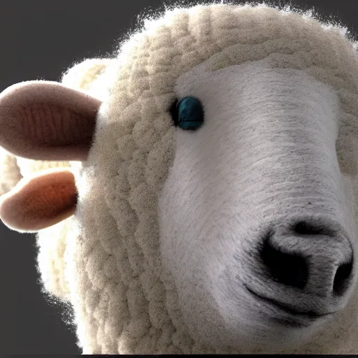 Image similar to Infinity recurring sheep , hyperrealism, no blur, 4k resolution, ultra detailed-i