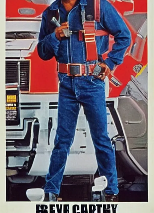 Image similar to an 8 0's john alvin action movie poster starring eddie murphy face as a plumber to rich people. bathroom. overalls. tool belt. the movie is called with text beverly hills crap