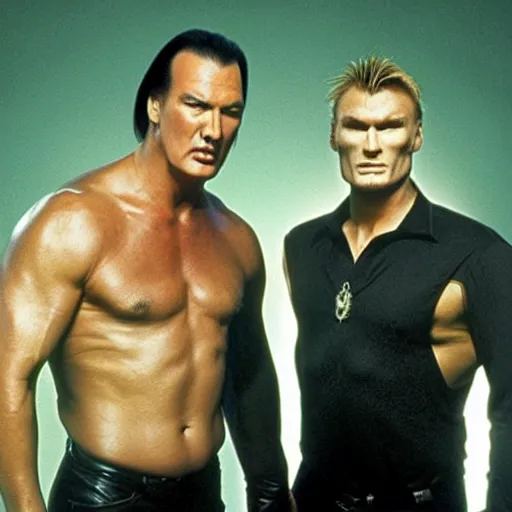 Image similar to steven seagal and dolph lundgren - c 0. 0 0 0 1