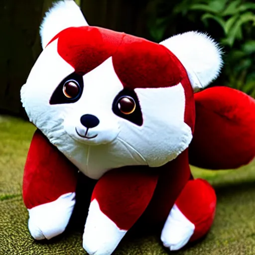 Image similar to a red-panda plushie