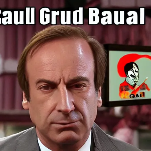 Prompt: saul goodman but it's grilled meat