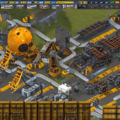 Prompt: factorio factory