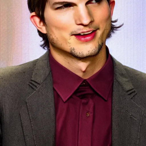 Image similar to ashton kutcher face on a squash