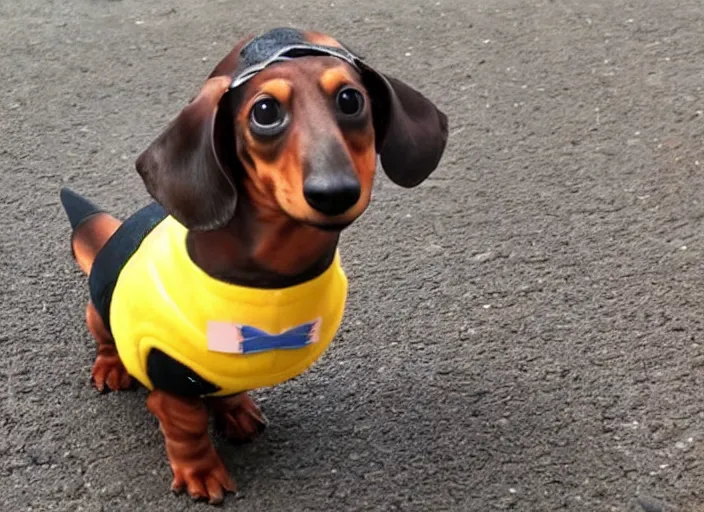 Image similar to Dachshund as a minion