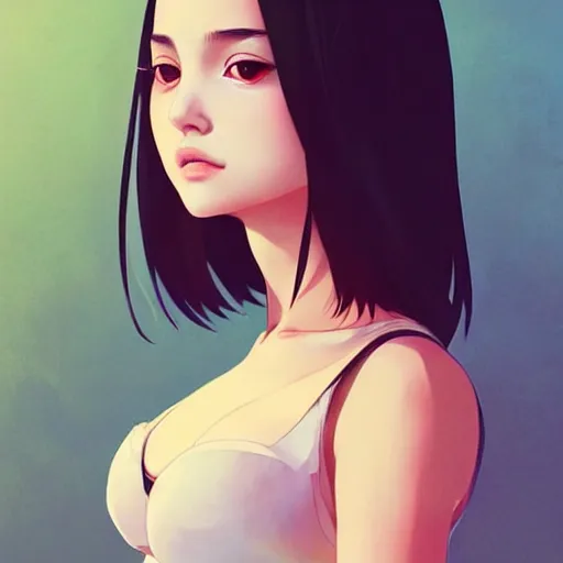 Image similar to a beautiful young japanese natalie portman alluring instagram model in crop top, by guweiz and wlop and ilya kuvshinov and artgerm and makoto shinkai and studio ghibli, symmetrical eyes, aesthetic, gorgeous, stunning, alluring, attractive, artstation, deviantart, pinterest, digital art