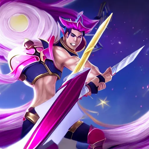 Prompt: Star guardian darius from league of legends, 4k, #trending