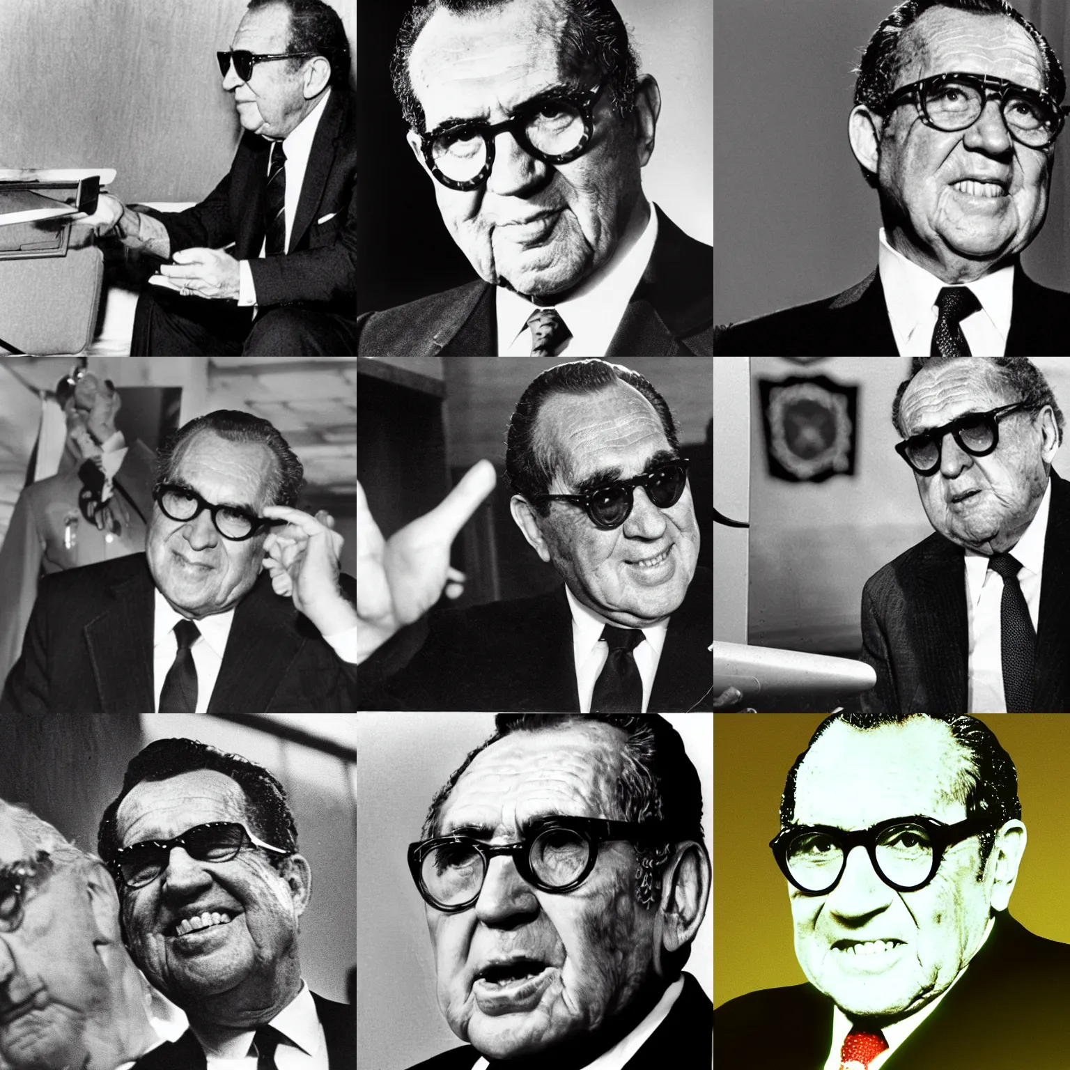 Prompt: nixon and kissinger hybrid