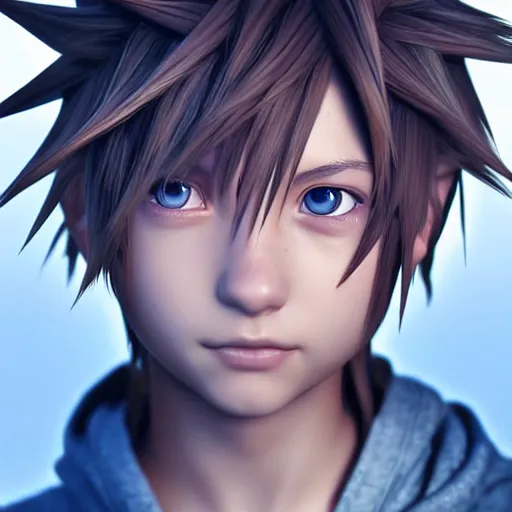 Realistic Sora from Kingdom Hearts 3. (Photoshop & Artbreeder) 🤍 : r/ KingdomHearts