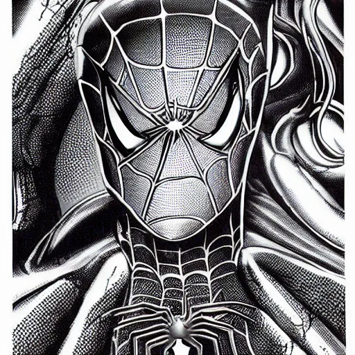 spiderman with the head of willem dafoe, art by hr | Stable Diffusion ...