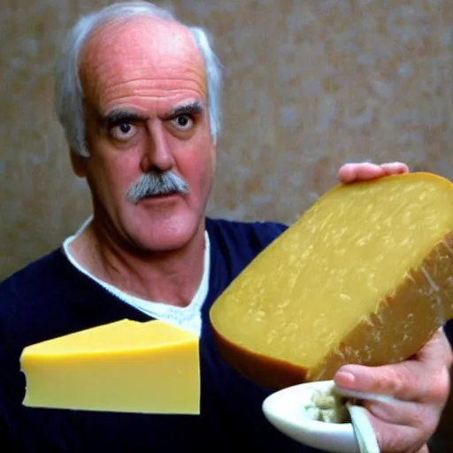 Image similar to cheese john cleese made out of cheese cheese