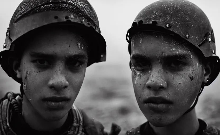 Image similar to cinestill 5 0 d candid photographic portrait by steven spielberg of a mixed teen wearing rugged black mesh techwear on a dirtbike through a desolate plain, extreme closeup, modern cyberpunk moody emotional cinematic, snow storm, 8 k, hd, high resolution, 3 5 mm, f / 3 2, ultra realistic faces, ex machina