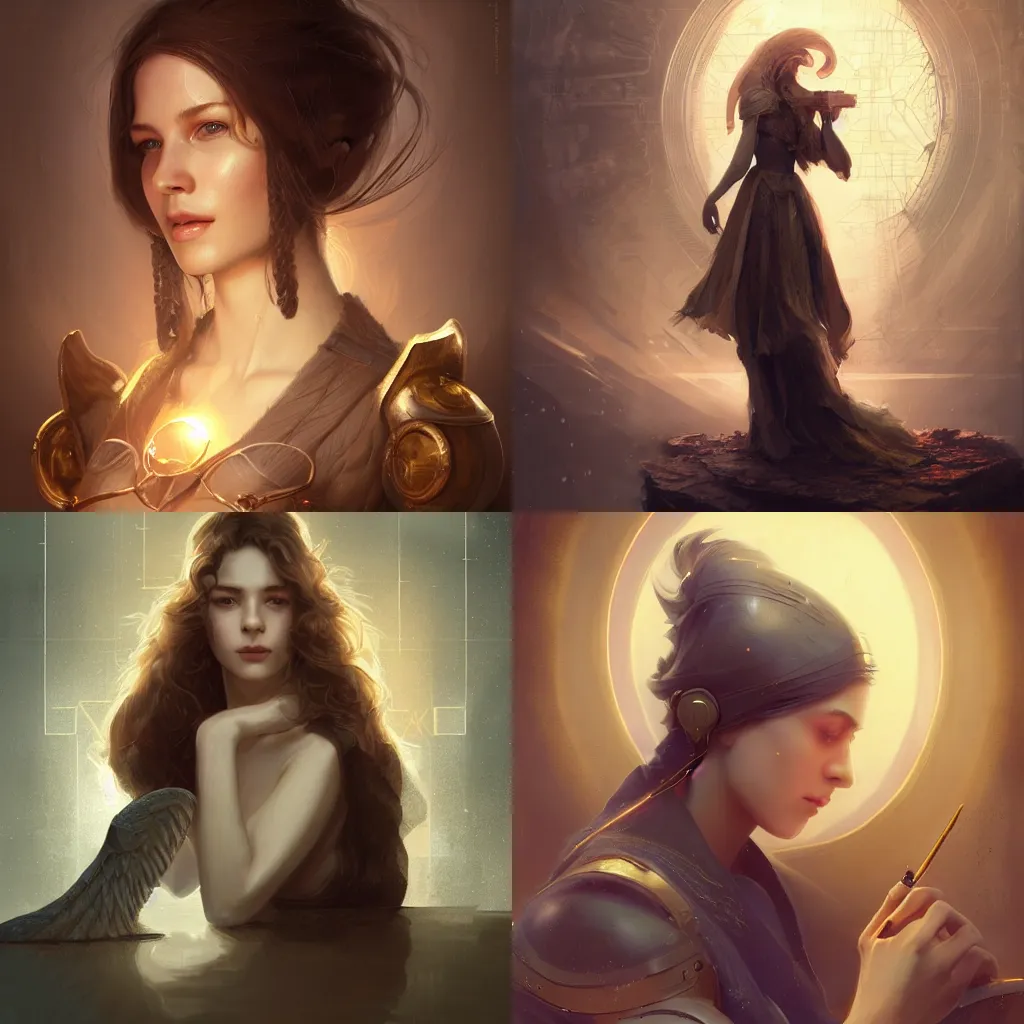 Prompt: a heavy set university professor teaches computer science, character concept art, fantasy, illustration, artstation, cinematic lighting, hyperdetailed, cgsociety, 8k Resolution, high resolution, Charlie Bowater, Tom Bagshaw, Tom Richmond, insanely detailed and intricate, beautiful, elegant, golden ratio, royal swan insignia in background