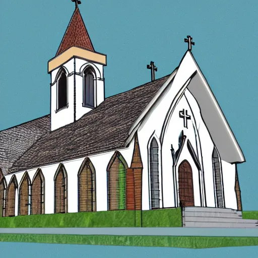 Image similar to plan drawing of church inspired by nature