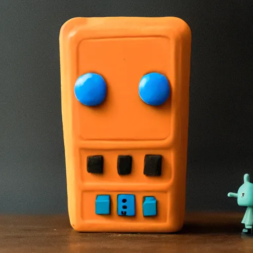 Image similar to a plasticine bmo