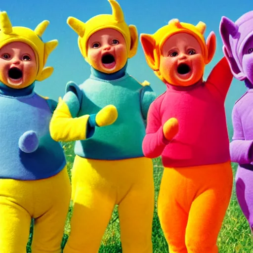 Image similar to teletubbies