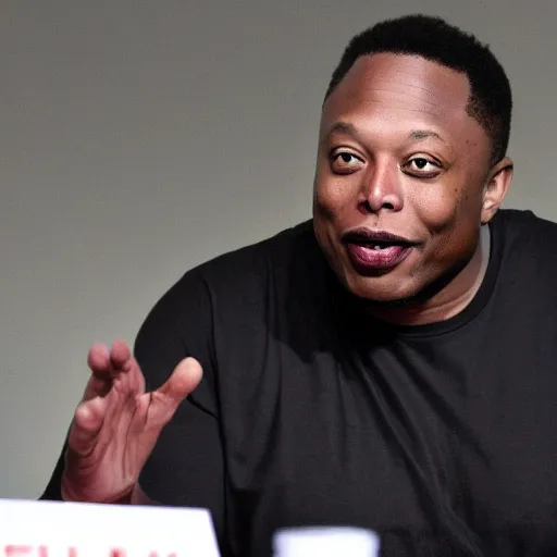 Prompt: black elon musk,