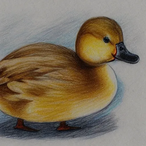 Prompt: cute drawing of Duck