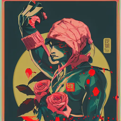 Image similar to Street Fighter 2 Vega Claw profile picture by Sachin Teng, asymmetrical, Organic Painting , Adidas, Impressive, Award Winning, Claw, Violent, Dark, Roses, Snake, Powerful, geometric shapes, hard edges, energetic, intricate background, graffiti, street art:2 by Sachin Teng:4