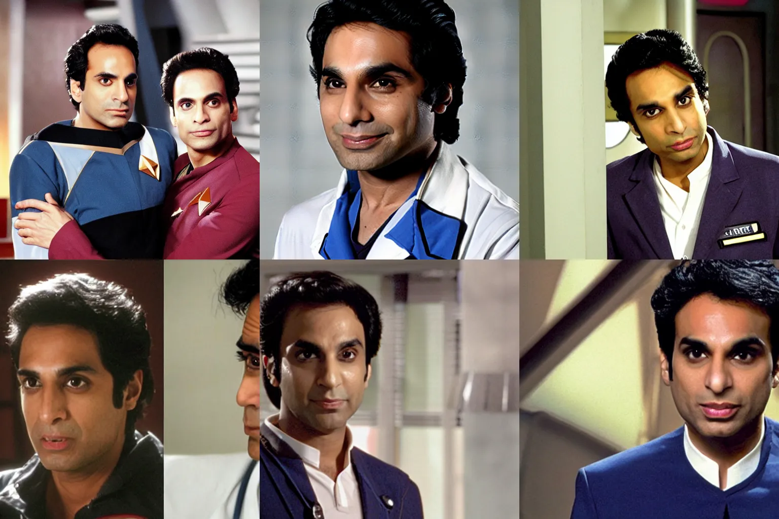 Prompt: Kunal Nayyar as Dr. Julian Bashir of startrek Deep Space Nine