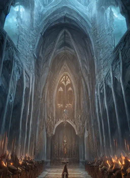 Image similar to chapel, ultra detailed fantasy, elden ring, realistic, dnd, rpg, lotr game design fanart by concept art, behance hd, artstation, deviantart, global illumination radiating a glowing aura global illumination ray tracing hdr render in unreal engine 5