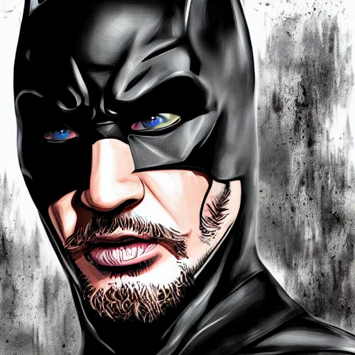 Image similar to tom hardy as batman digital art 4 k detailed super realistic