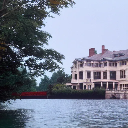 Image similar to film still of lake joseph kevin o leary house, in American Psycho