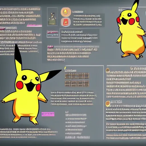 Prompt: Pikachu anatomy chart, detailed, scientific