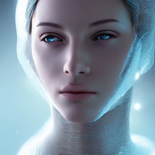 Prompt: a highly detailed digital image of a futuristic woman elegantly wrapped with ice shards, by Andrea Chiampo, artstation and Frederik Heyman, extremely detailed woman, stunning volumetric lighting, hyper realism, fantasy 4k