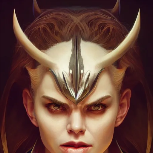 Image similar to perfectly - centered - portrait - photograph of evil demon, super highly detailed, professional digital painting, artstation, concept art, smooth, sharp focus, no blur, no dof, extreme illustration, unreal engine 5, 8 k, art by artgerm and greg rutkowski and alphonse mucha loish and wlop