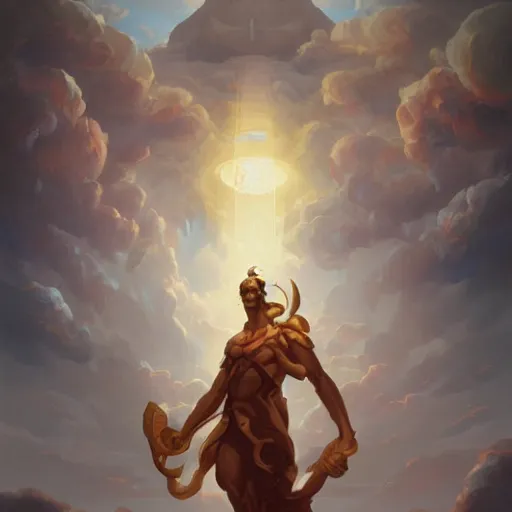 Image similar to Zeus of Abyssinia by Peter Mohrbacher:5 Trending on Artstation:5