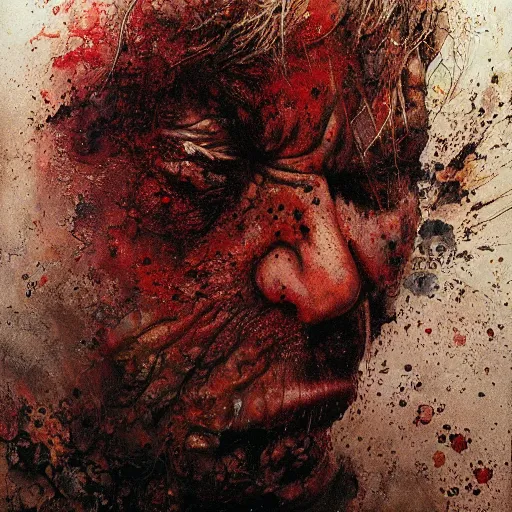Prompt: detailed masterpiece head and shoulders portrait of struggling Hulk by Ayami Kojima, Amano, Karol Bak, Gottfried Helnwein and Mark Brooks and Meats Meier and Ryan Brown, rich deep colors. the agony is real. Beksinski painting, part by Adrian Ghenie and Gerhard Richter and Jeremy Mann. art by Takato Yamamoto. medium shot. masterpiece . intricate artwork by Tooth Wu and wlop and greg manchess, greg rutkowski, very coherent artwork, cinematic, hyper realism, high detail, octane render, unreal engine, 8k, Vibrant colors, Smooth gradients, High contrast. by Katsuhiro Otomo, inspired by anime, movie grain, intricate detail, extremely detailed. painting by Arthur Rackham, Eugene de Blaas, Frederic Leighton