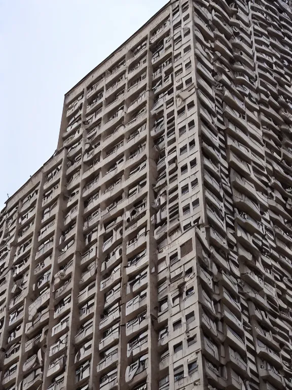 Image similar to soviet apartment building, photo, full shot