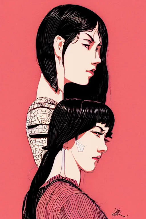 Prompt: illustration of athena by james jean by ilya kuvshinov kintsugi