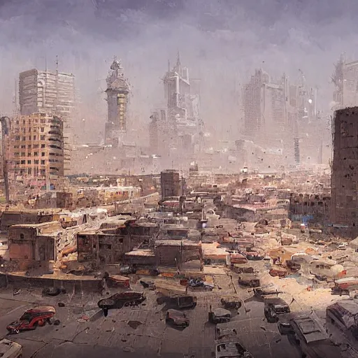 Image similar to the city of erbil by greg rutkowski