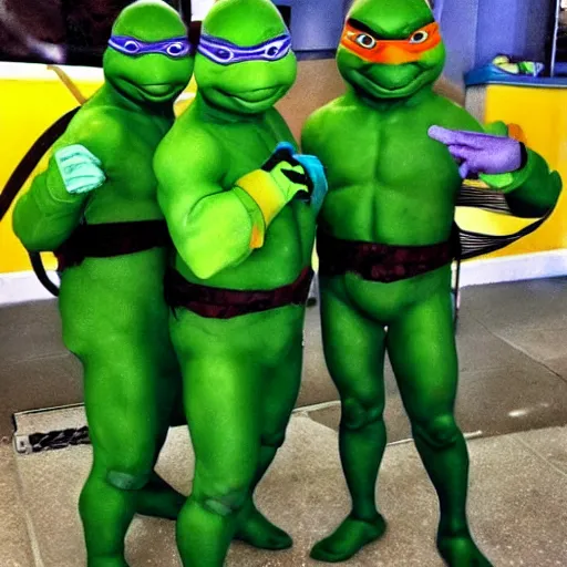 Image similar to chernobyl teenage mutant ninja turtles