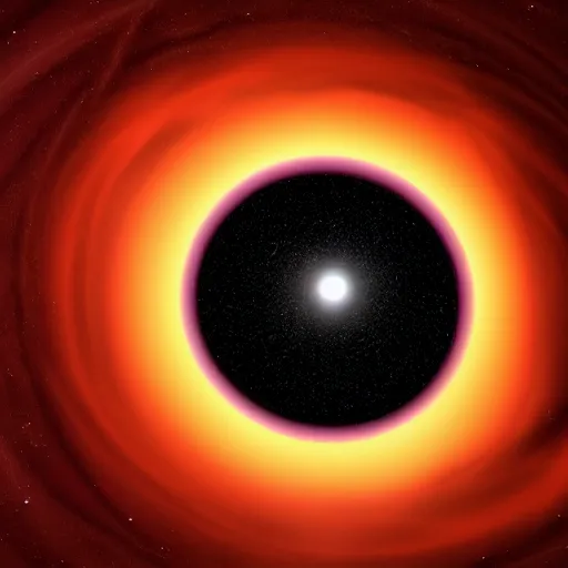 Prompt: black hole event horizon