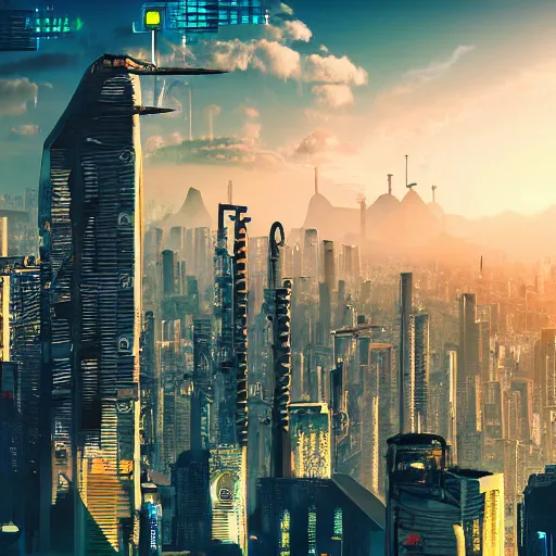 panoramic view of cyberpunk são paulo, brazil, | Stable Diffusion | OpenArt