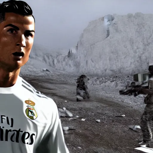 Image similar to Cristiano Ronaldo in MW2